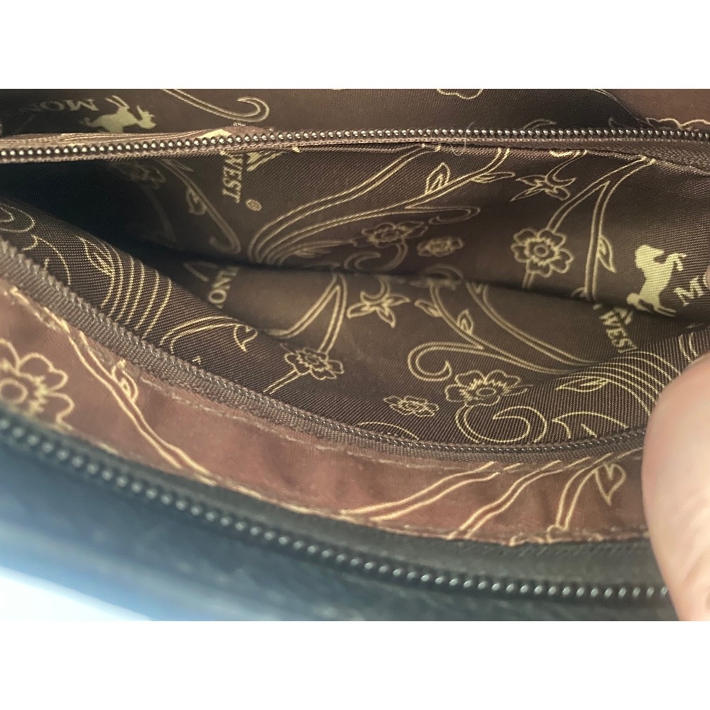 Montana West Purse Sugar Skull Embroidered Crossbody Bag Day of the Dead Black - Picture 12 of 16